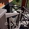 Лестница на металлокаркасе с перилами из ДПК для дома